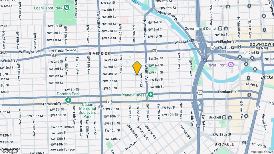 421 SW 9th Ave Map and Location Details