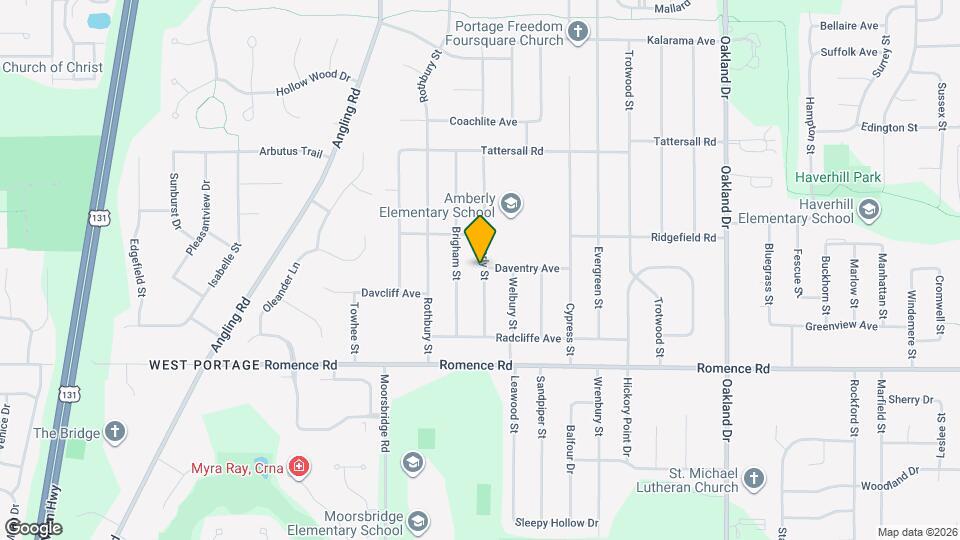 6740 Amberly St Map and Location Details