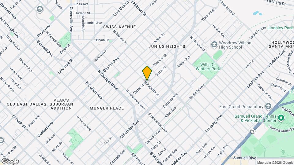 402 N Augusta St Map and Location Details