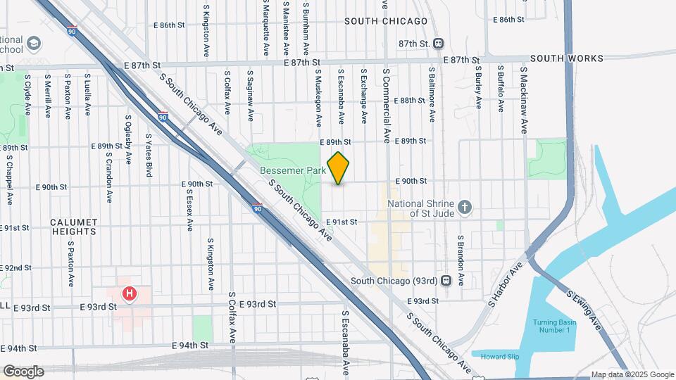 9006 S Escanaba Ave Map and Location Details