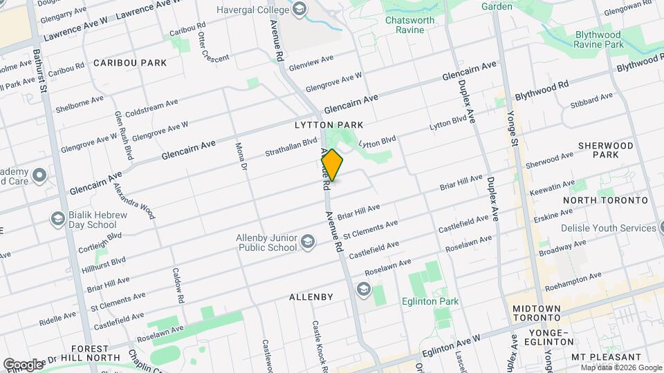 1207 Avenue Rd Map and Location Details