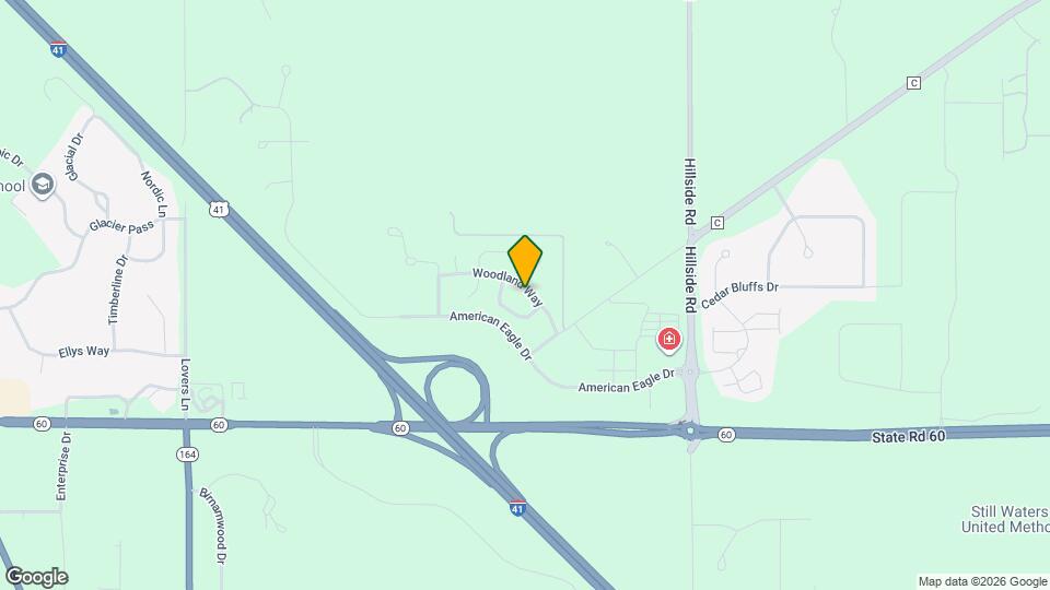 1815 Woodland Way Mapa y Detalles de la Ubicación