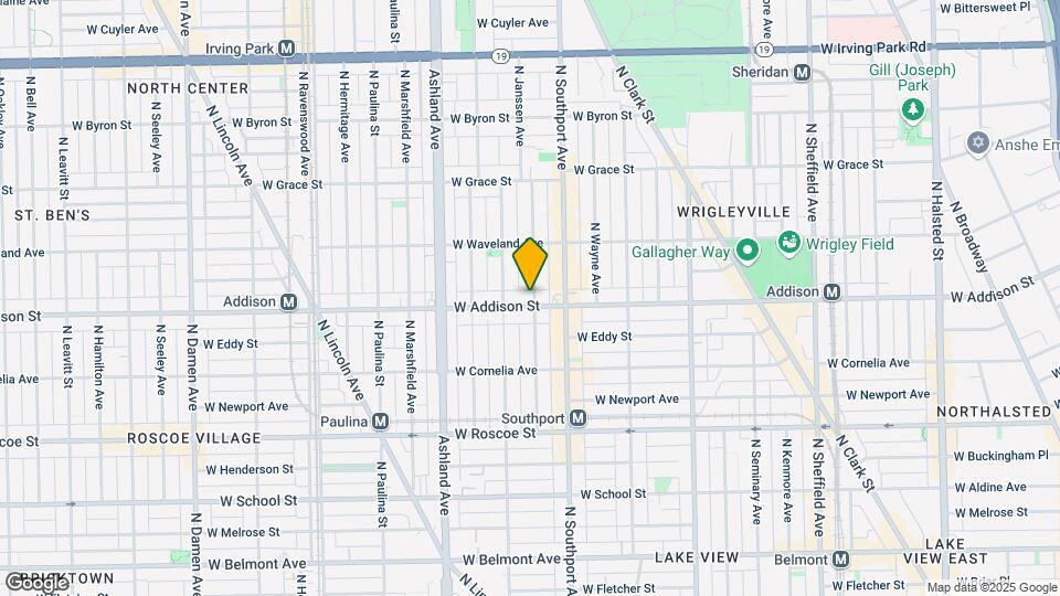 1434 W Addison St Map and Location Details