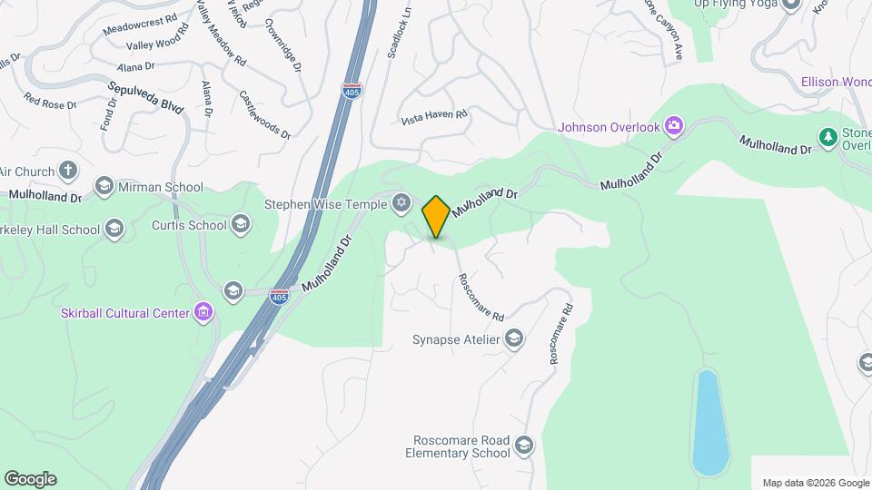 15438 Mulholland Dr Map and Location Details