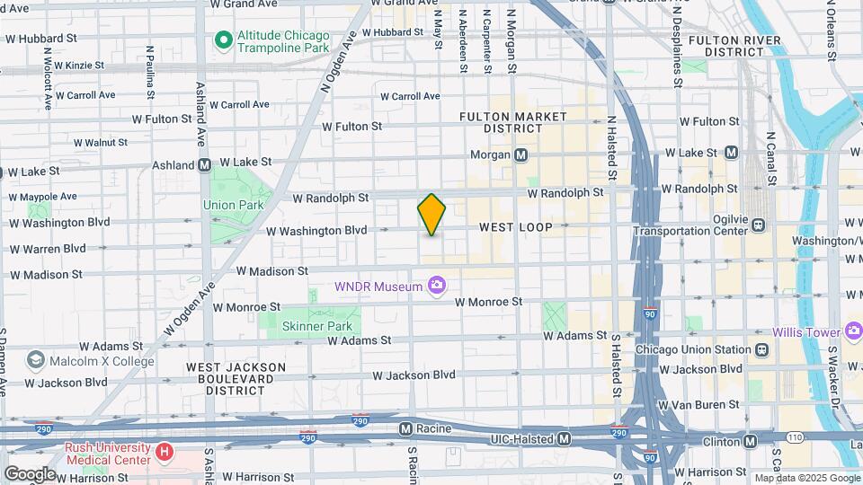 1151 W Washington Blvd Map and Location Details
