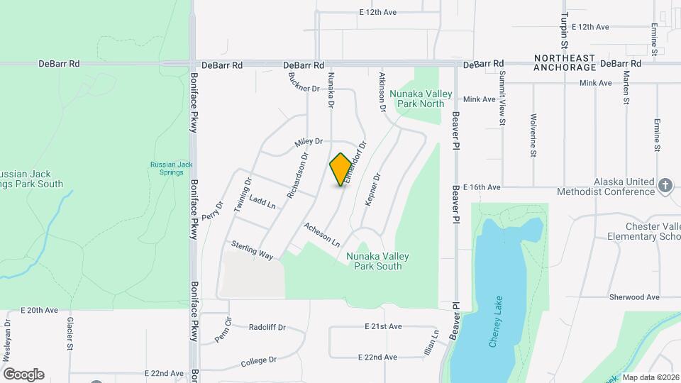 1604 Elmendorf Dr Map and Location Details