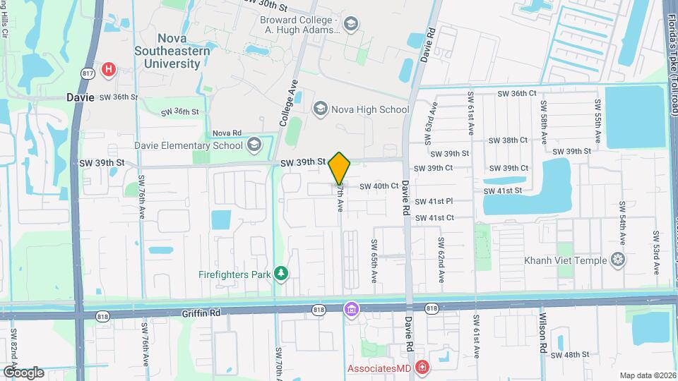 6631 SW 41st Dr Map and Location Details