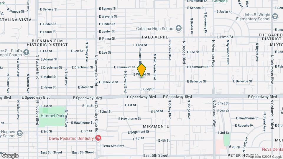 1210 N Jones Blvd Map and Location Details