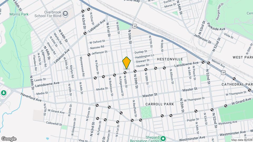 5939 Lansdowne Ave, Unit 1st Floor Map and Location Details