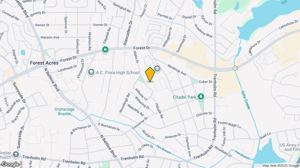 1316 Idalia Dr Map and Location Details