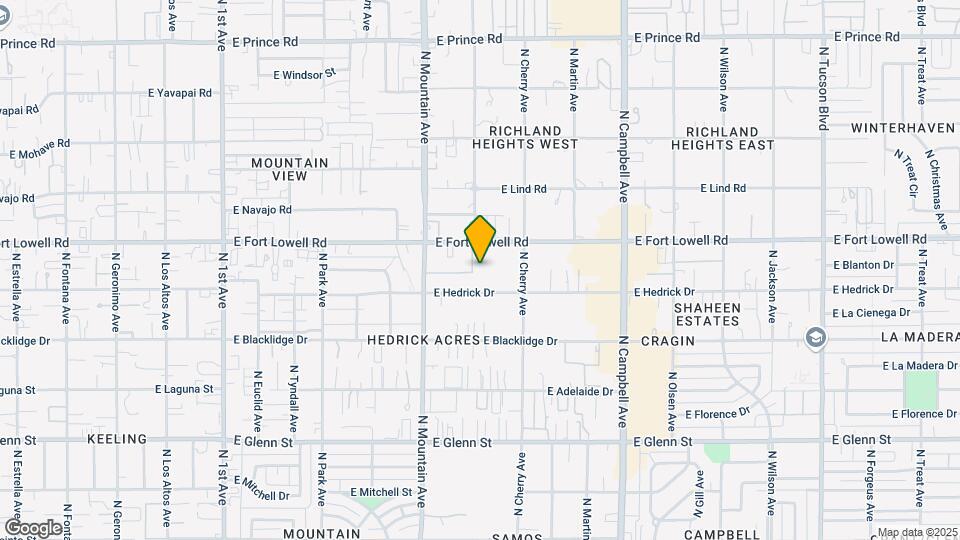 1421-1431 E Hedrick Dr Map and Location Details