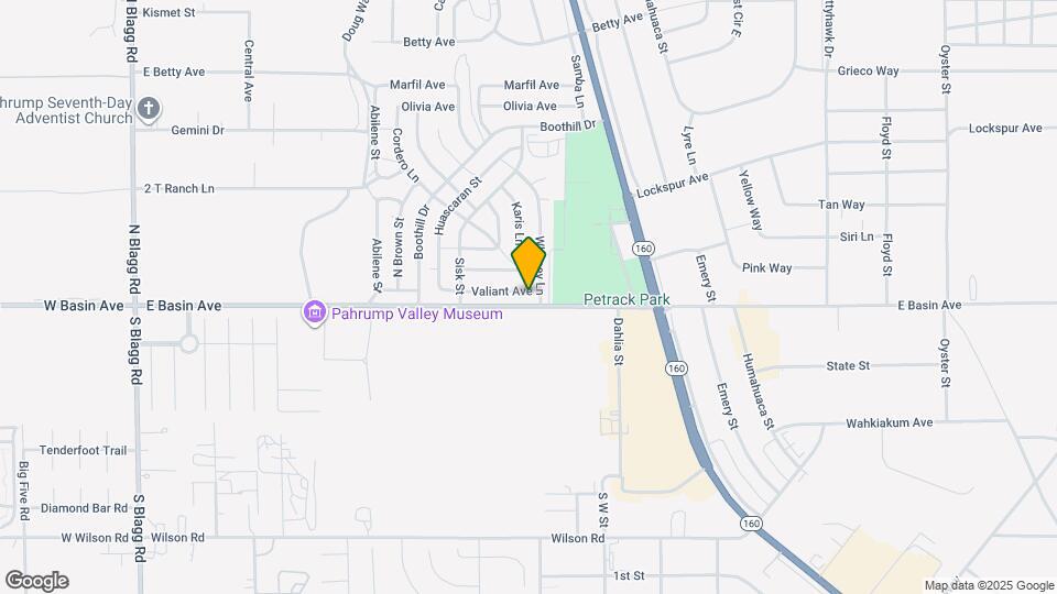 861 Valiant Ave Map and Location Details