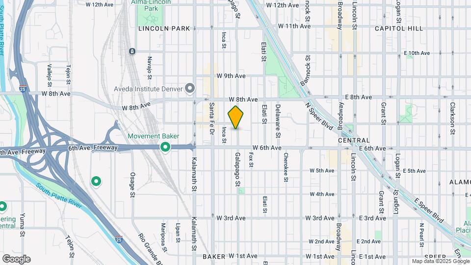657 Galapago St Map and Location Details