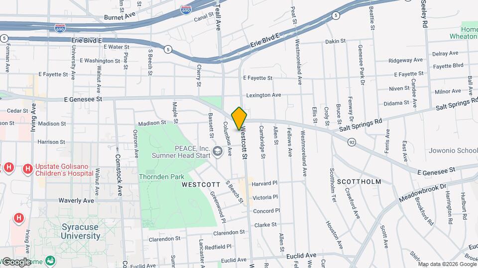 316 Westcott St Map and Location Details