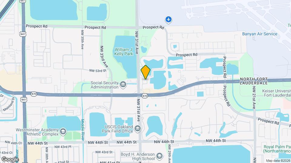 5131 NW 30th Terrace Map and Location Details