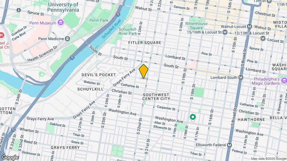 2210 Fitzwater St, Unit 2nd Fl Map and Location Details