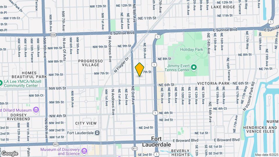 626 NE 4th Ave Map and Location Details