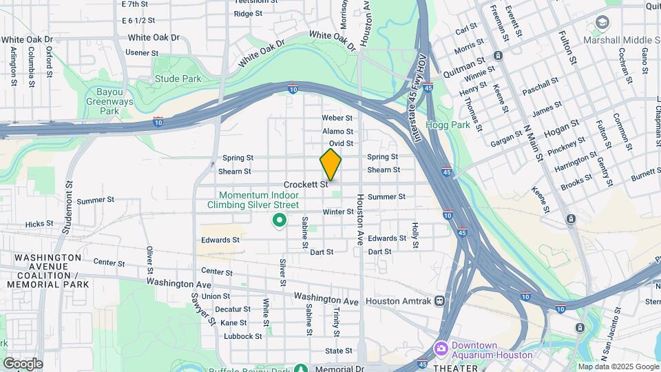 1611 Crockett St Map and Location Details