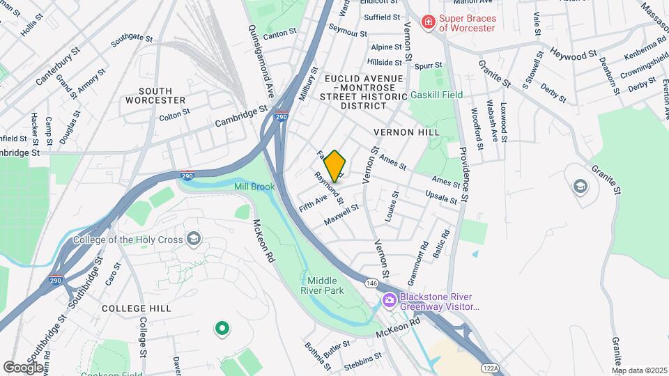 41 Raymond St, Unit 2 Map and Location Details