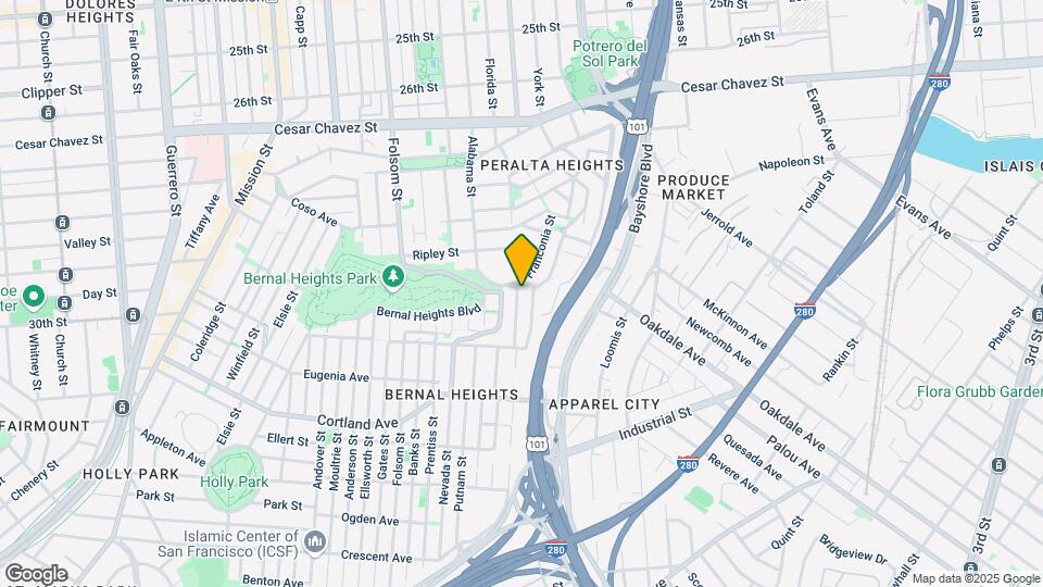 611 Peralta Ave Mapa y Detalles de la Ubicación