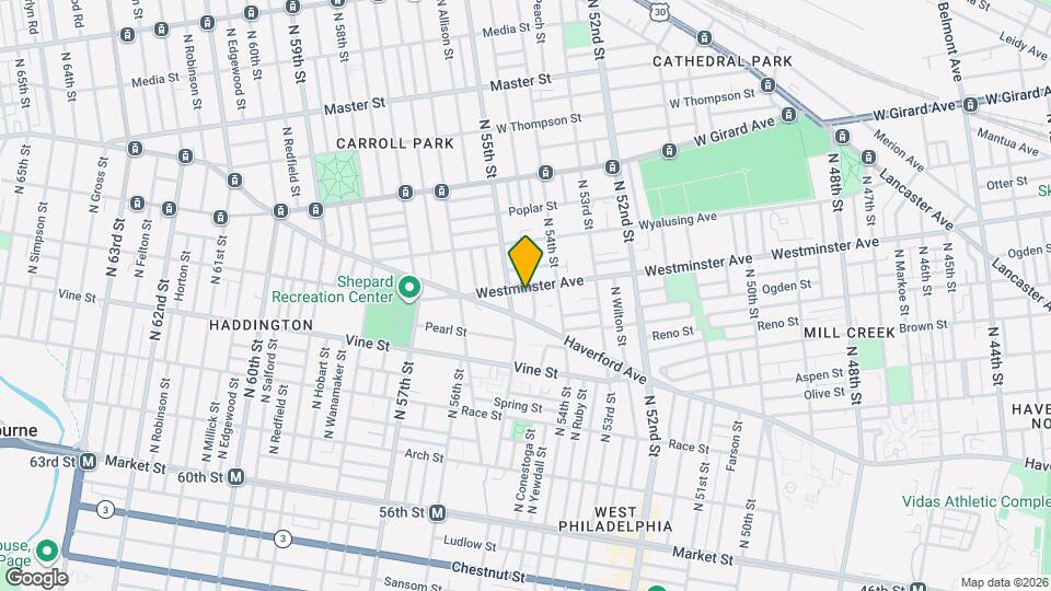 5434 Westminster Ave, Unit 2 Map and Location Details