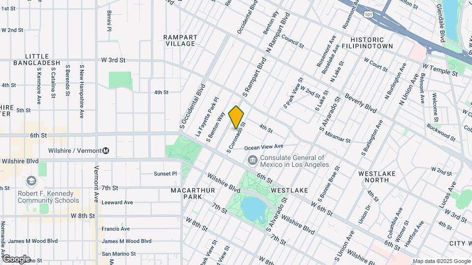 507 S Coronado St Mapa y Detalles de la Ubicación