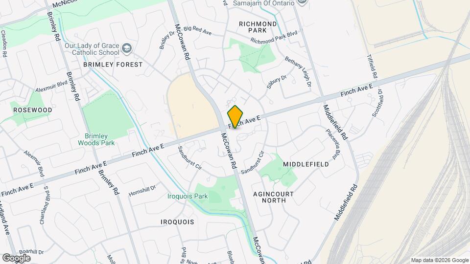 5039 Finch Ave E Map and Location Details