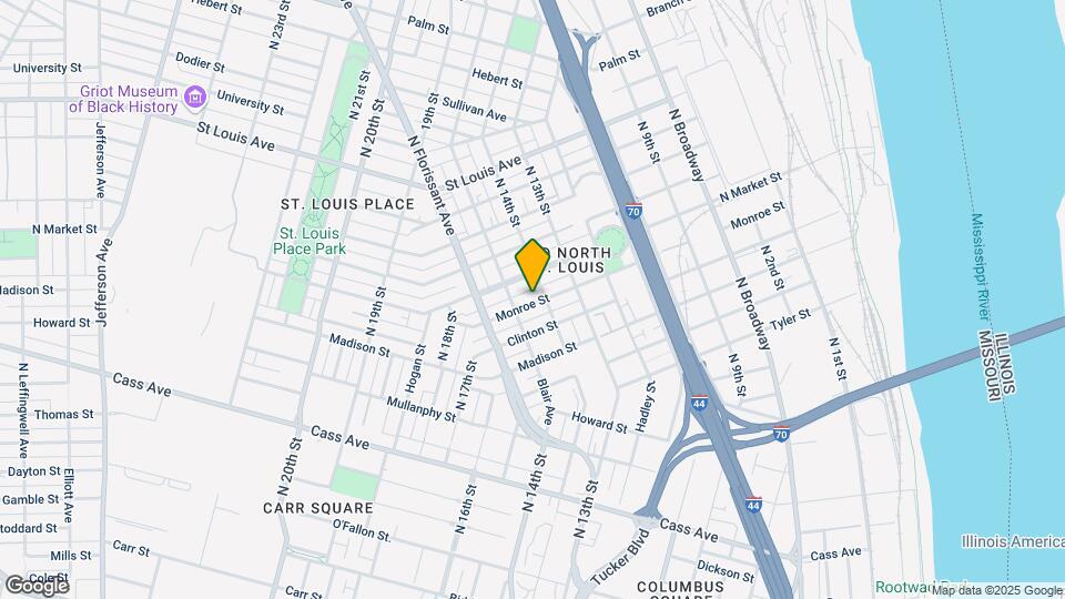 1409 Monroe St Map and Location Details