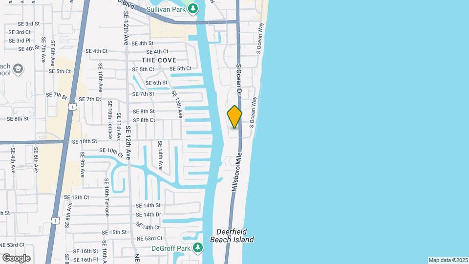 961 S Ocean Dr Map and Location Details