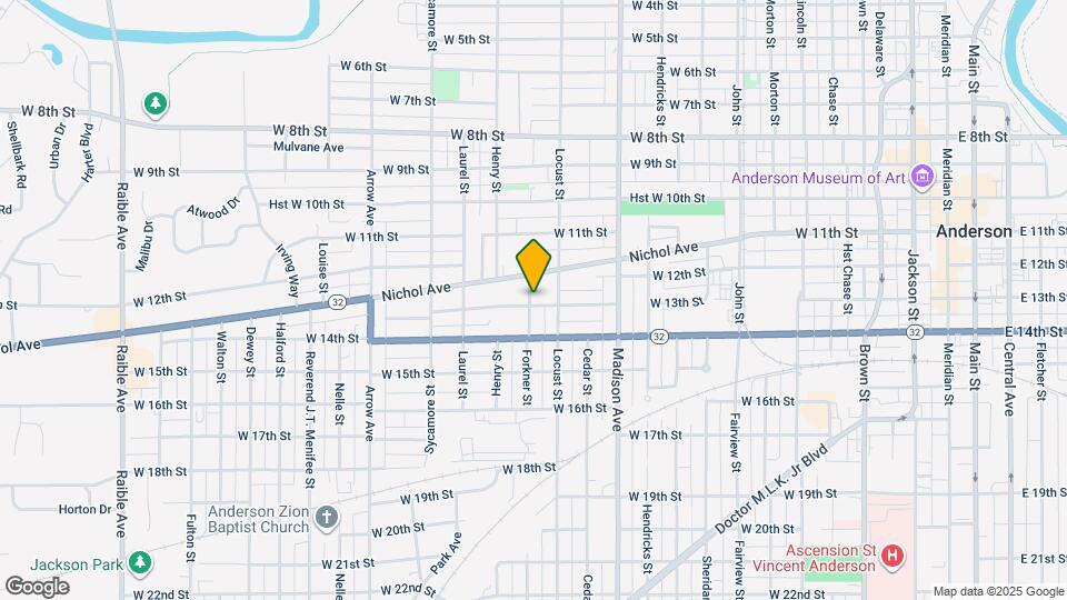 1226 W 13th St Map and Location Details