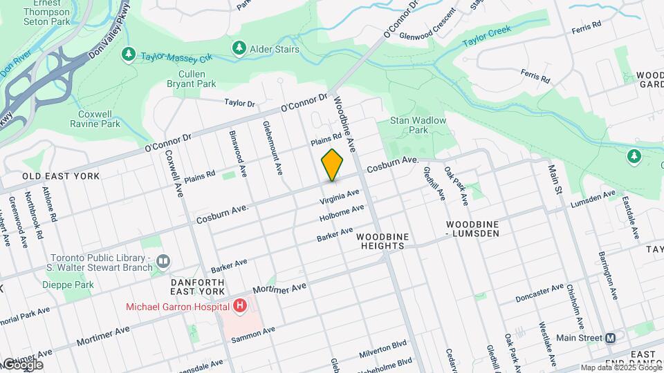 823 Cosburn Ave Map and Location Details