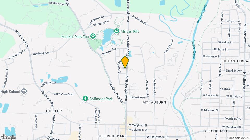 1608 N St Joseph Ave Map and Location Details