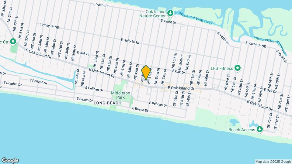 5016 E Oak Island Dr Map and Location Details