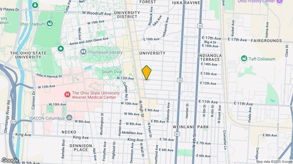 35 E 12th Ave Mapa y Detalles de la Ubicación