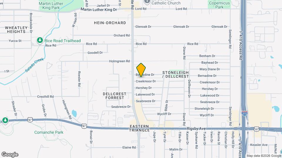 4519 Creekmoor Dr Map and Location Details