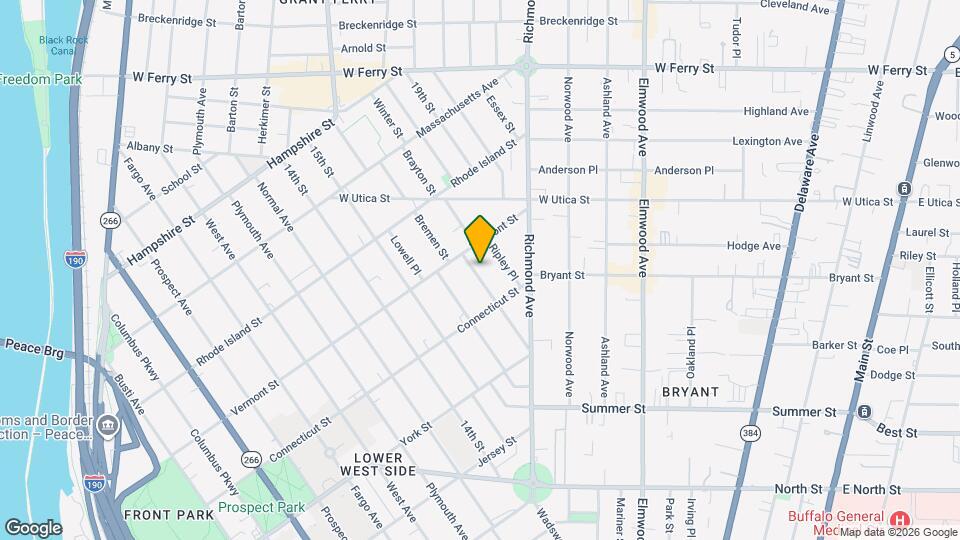 109 17th St Map and Location Details