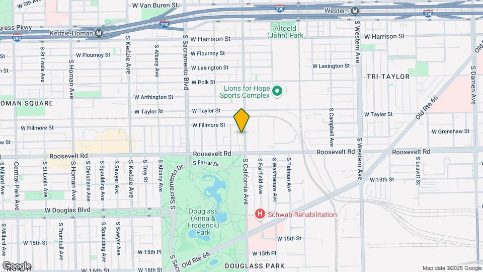 1122 S California Ave Map and Location Details
