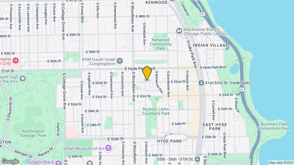 5201 S Kimbark Ave Map and Location Details