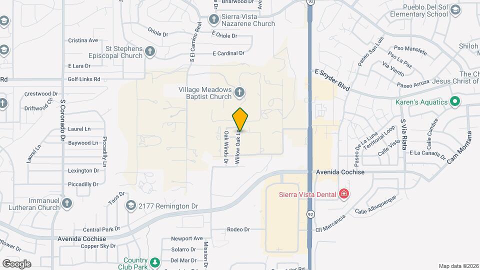 1851 Willow Oak Ln Map and Location Details