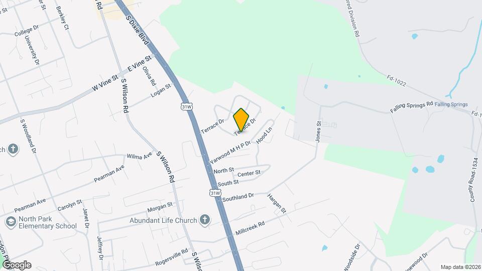 570 Terrace Dr Map and Location Details