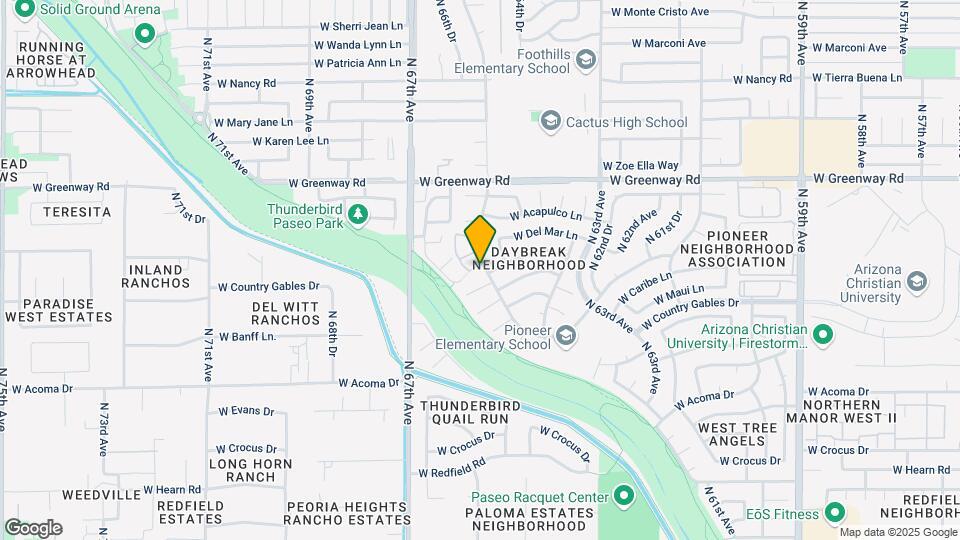6603 W Jamaica Dr Mapa y Detalles de la Ubicación