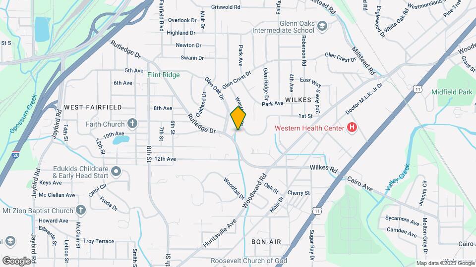 1105 Glenfield Dr Map and Location Details