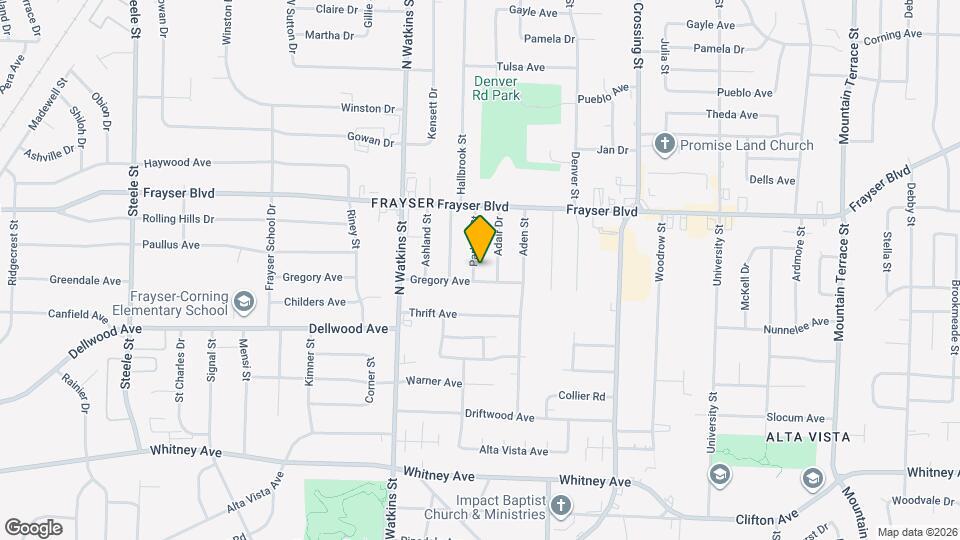 3284 Parham St Map and Location Details