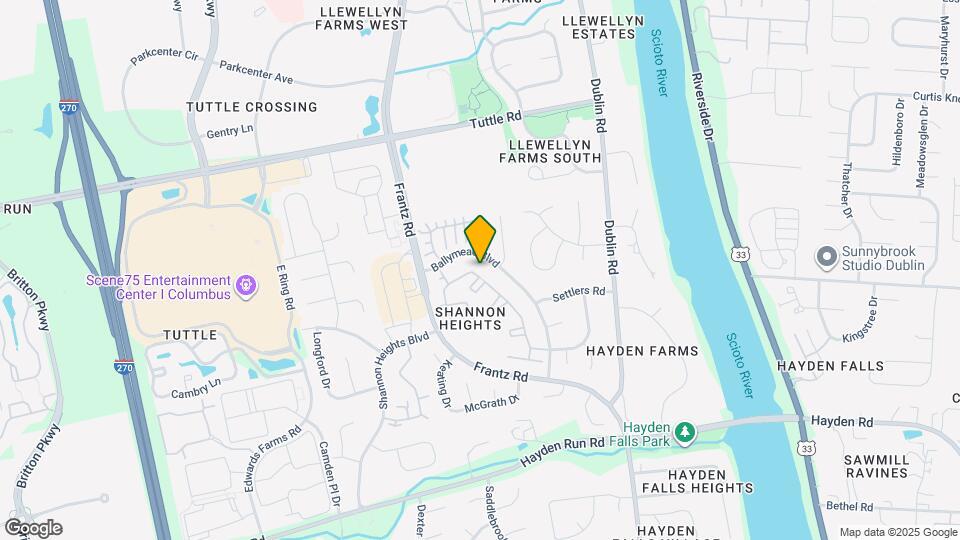 5884 Parkbridge Ln Mapa y Detalles de la Ubicación