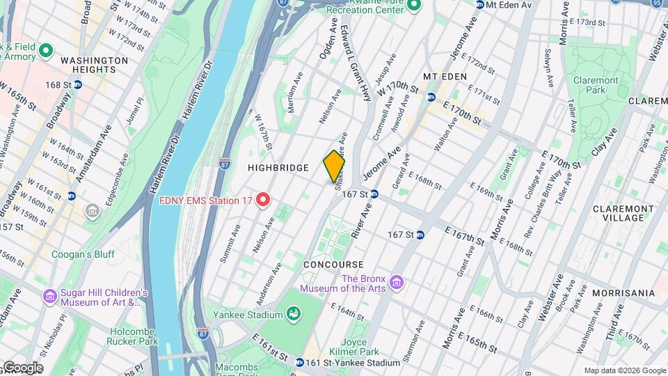 1165 Shakespeare Ave Mapa y Detalles de la Ubicación