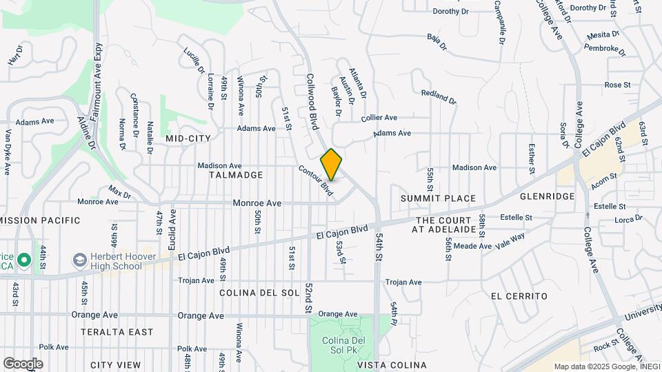 4541 Contour Blvd Mapa y Detalles de la Ubicación