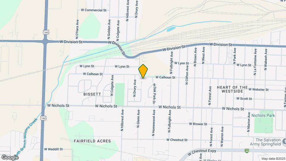 1234 N Glenn Ave Map and Location Details