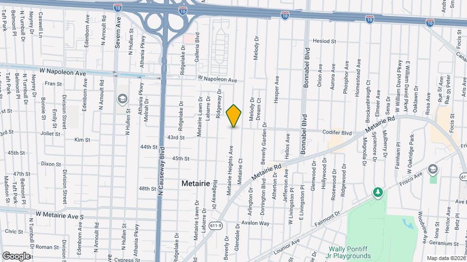 317 Metairie Heights Ave Map and Location Details
