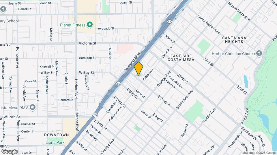 130 E 21st St Map and Location Details