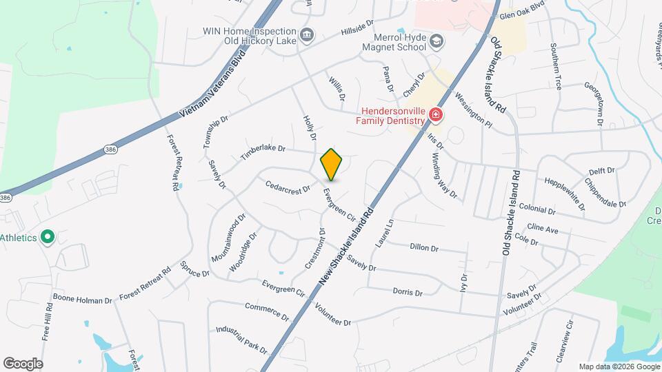 233 Evergreen Cir Map and Location Details